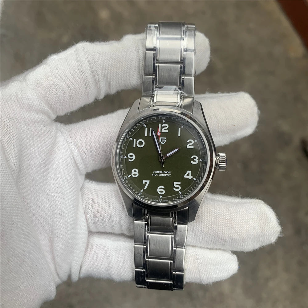 2025 PAGANI DESIGN Luxury Pilot Automatic Mechanical Watch 38MM Sapphire Waterproof Watch for Men Relogio Masculino PD1717 V2