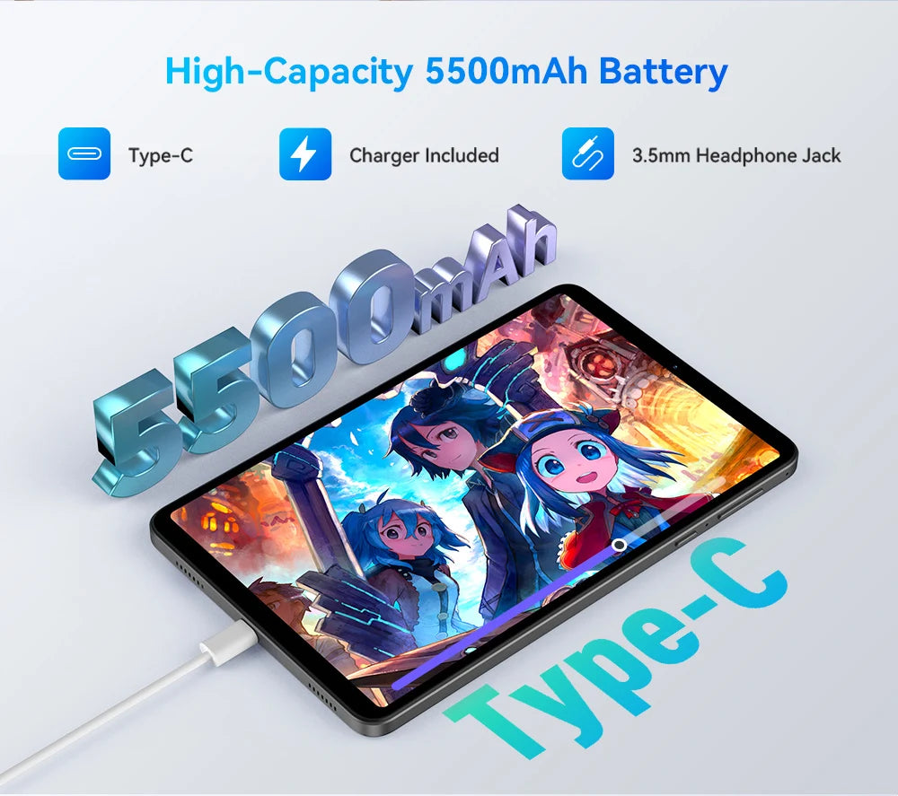 HEADWOLF FPad5/Pro Android 14 tablet 8.4 inch Max 16GB Ram 128GB/256GB ROM UFS2.1 Octa-core G99 Tablet PC Support WideVine L1