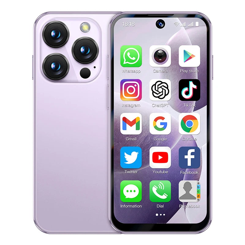 SOYES XS19 Mini Smartphone 3.88in 2GB RAM 16GB ROM Android10.0 With Facial Recognition Dual SIM Standby 3G Network Small Phone