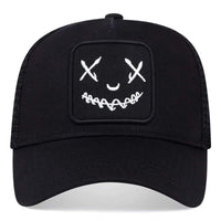 Unisex Personality Embroidery Baseball Net Caps Spring and Summer Outdoor Adjustable Casual Hats Sunscreen Hat Sports Golf Cap