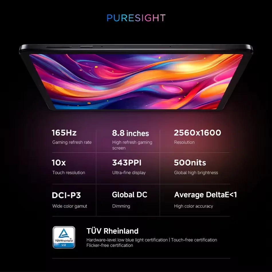 CN Version Lenovo LEGION Y700 2025 Gaming Tablet Game Mode Snapdragon 8 Gen 3 8.8" 165Hz Display 6550mAh Battery 68W Charging 13MP Camera