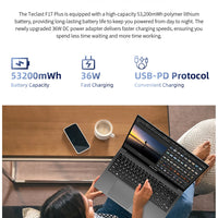 Teclast F17Plus 17.3 inch Laptop Intel N150 16GB RAM 512GB SSD Windows 11 Notebook 180° Flip Computer Backlit Keyboard mini-HDMI