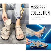 Summer Eva Sandals for Men Fashion Slippers Indoor Lightweight Soft Anti-slip Flats Men's Sandals Outdoor Beach Open-toe Sandals