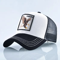 Fashion Baseball Cap With Eagle Embroidery Patch Men And Women Four Season Outdoor Trucker Cap Outdoor Casual Sport Visor Hat