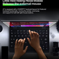 7 Inch Mini Laptop Intel N95 Notebook Touch Screen Portable Netbook Windows 11 Mini PC Micro Computer Bluetooth 4.2 16GB 1TB