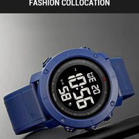 SKMEI 2122 Men's Electronic Watch Sports Waterproof Glow Electronic Watch Multi functional Student LED Watch Men's