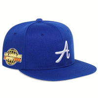 Casual hip-hop punk letter embroidered flat-brimmed baseball cap, sun protection and breathable, ideal for gift-giving