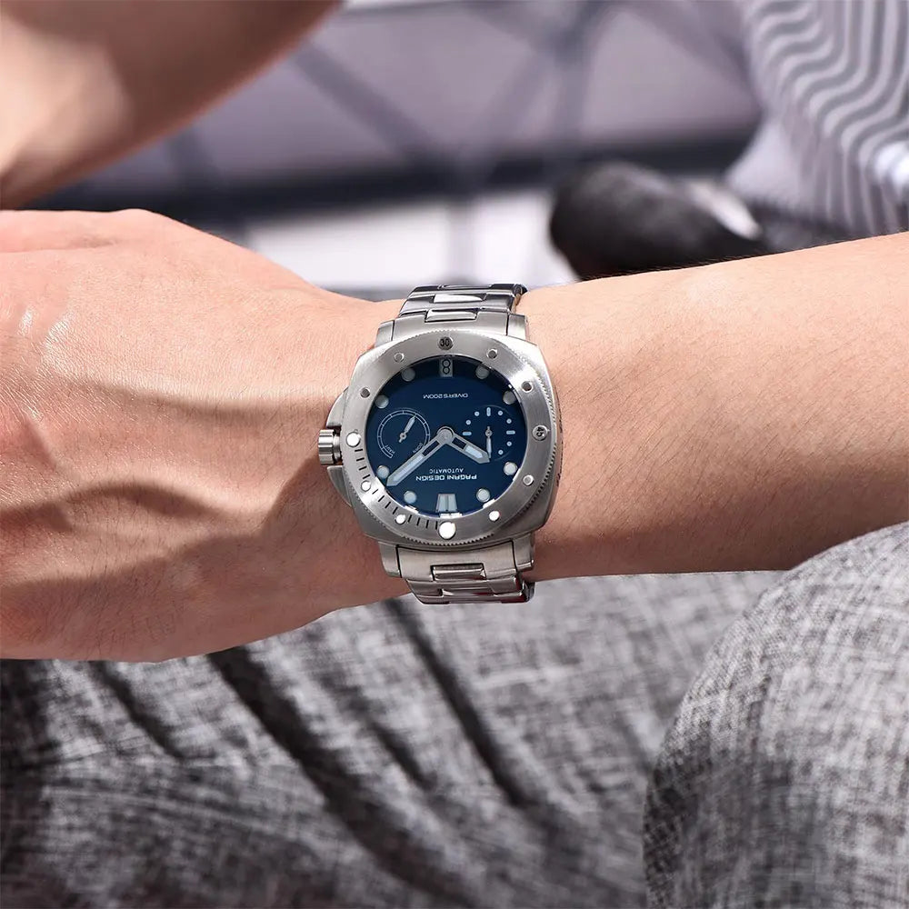 PAGANI Design New Men Automatic Mechanical Watches Diver Watch For Top Brand Luxury 200M Waterproof AR Sapphire Watch for Men