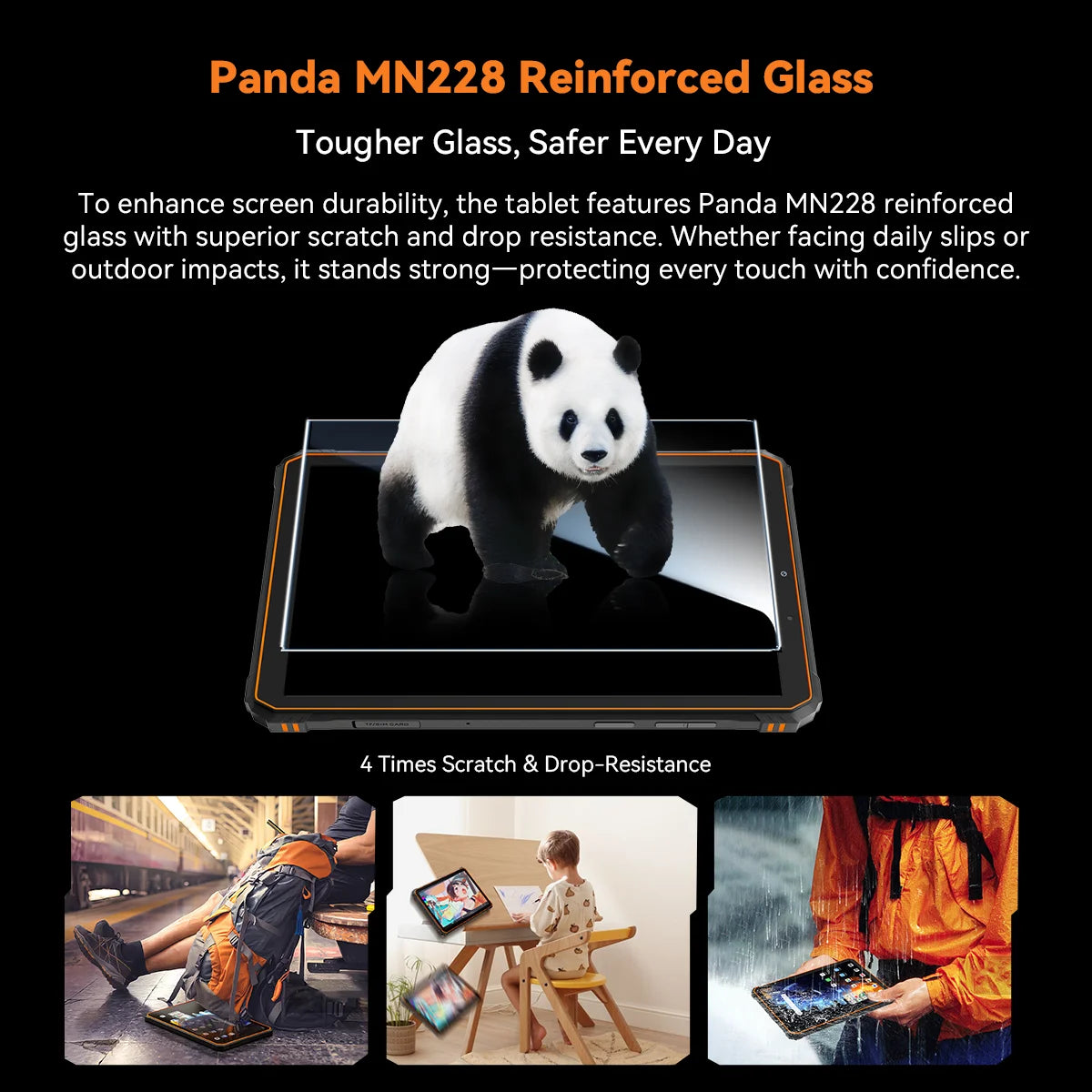 Blackview Active 5 [No EU Charger] 24(8+16)GB+128GB 8.68'' IPS Rugged Tablet 6600mAh Tablet Android 15 90Hz Doke AI 16MP+13MP NFC Fingerprint