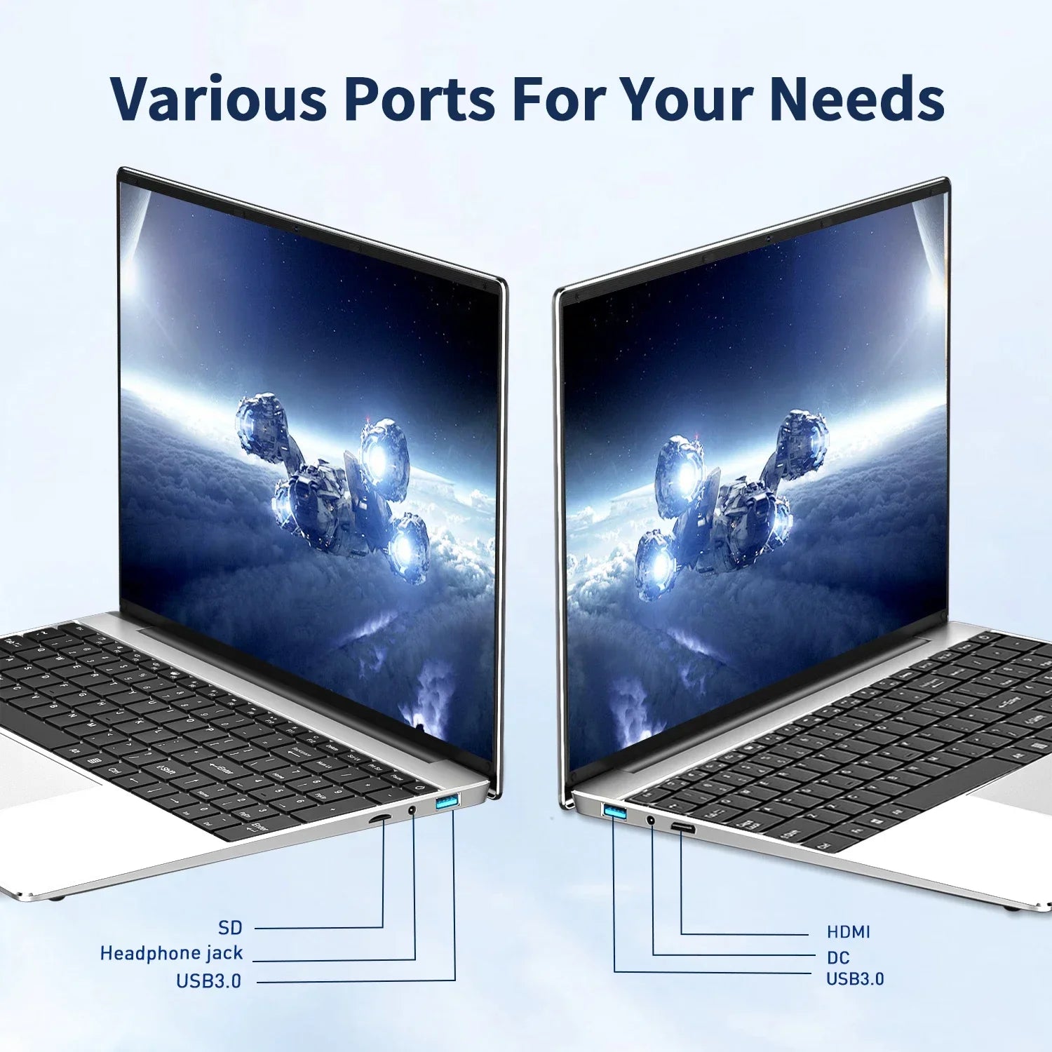 15.6"Laptop Intel Celeron N5095 notebook gamer 32GB RAM 2TB SSD Office Study PC Computer Windows 11 1920*1080 Resolution