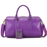 Luxury Genuine Leather Men Women Travel Bag Cow Leather Carry On Luggage Bag Travel Shoulder Bag Male Female Weekend Duffle Bag