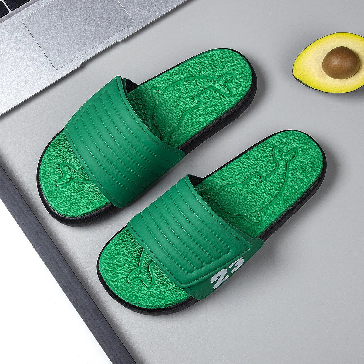 Breathable Summer Flip Flops Men Lightweight Quick Drying Slippers Comfortable Indoor and Outdoor Slides Waterproof Beach Shoes