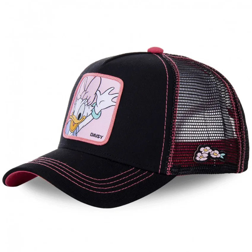 Hot Sale Unisex Anime Cartoon Baseball Cap For Men Women High Quality Patch Draw Snapback Hip Hop Dad Cap Men Trucker Mesh Hats