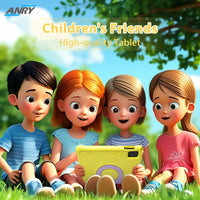 ANRY 10.1 inch Kids Android 15 Tablet 8GB (4+4GB) RAM 64GB ROM 5000Mah Octa-core 5G Wifi Children's Learning Educational Tablets
