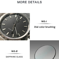 PAGANI DESIGN 2025 New Thin 7mm Fashion Men Quartz Watch V2 Stainless Steel Sapphire 10Bar Waterproof  C3 reloj hombre