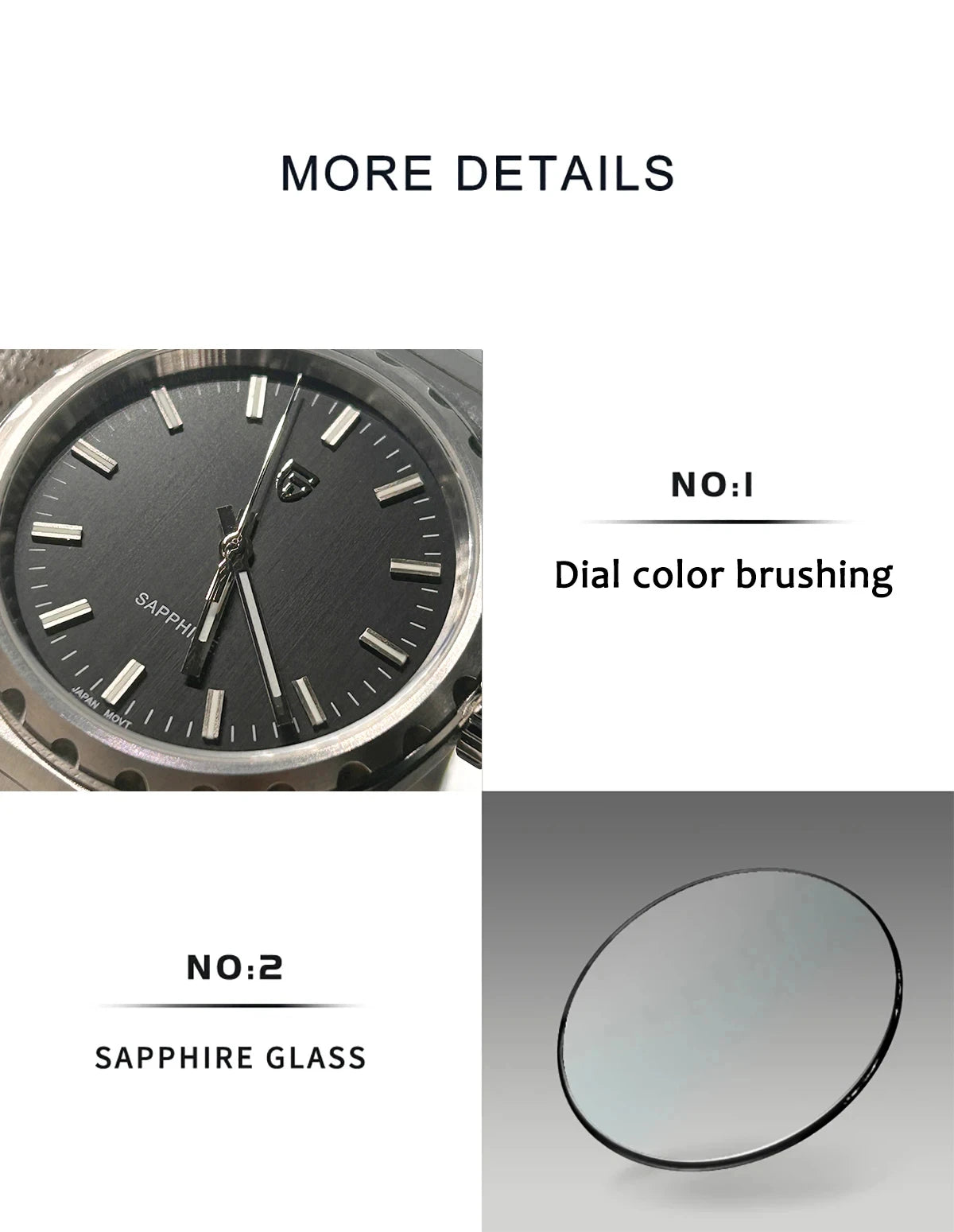 PAGANI DESIGN 2025 New Thin 7mm Fashion Men Quartz Watch V2 Stainless Steel Sapphire 10Bar Waterproof  C3 reloj hombre