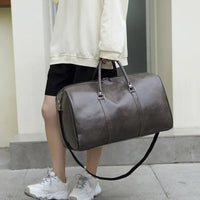 Travel Bag For Men Pu Leather Shoulder Bag Big Capacity Tote Bags For Women Fashion New Duffle Crossbody Bag Sports Pack luggage