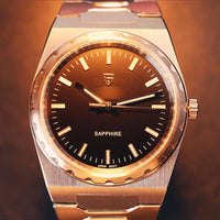 2025 New PAGANI DESIGN Men's Quartz Watch 37MM VJ21 Sapphire Stainless Steel Waterproof Wristwatches Reloj Hombre PDYS020