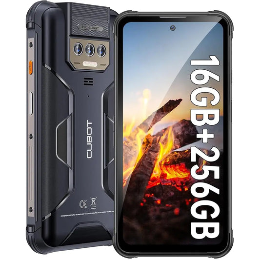 CUBOT Kingkong Power Outdoor Smartphone Android13,16GB+256GB,10600mAh(33W)/6.5”/48MP+20MP Night Vision,IP68/Dual 4G SIM/NFC/GPS