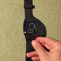 Men’s Fashion Quartz Wristwatch Sports Aviation LED Electronic Watch Fan Racing Dashboard Creative Male Digital Watch for Men