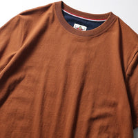 2025 Summer New American Retro Short Sleeve O-neck Solid Color T-shirt Men's Fashion 100% Cotton Washed Casual Terry Cloth Tops