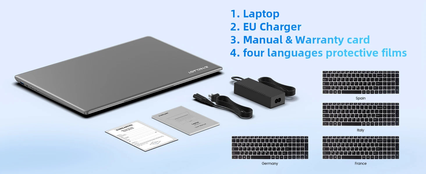 Teclast F17Plus 17.3 inch Laptop Intel N150 16GB RAM 512GB SSD Windows 11 Notebook 180° Flip Computer Backlit Keyboard mini-HDMI