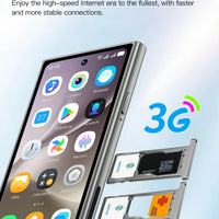 ONEMYTH S25 Pro 4.0" Mini Smartphone 2GB RAM 16GB ROM Android10.0 Face Recognition Unlock 2000mAh 3G Small Mobile Phone