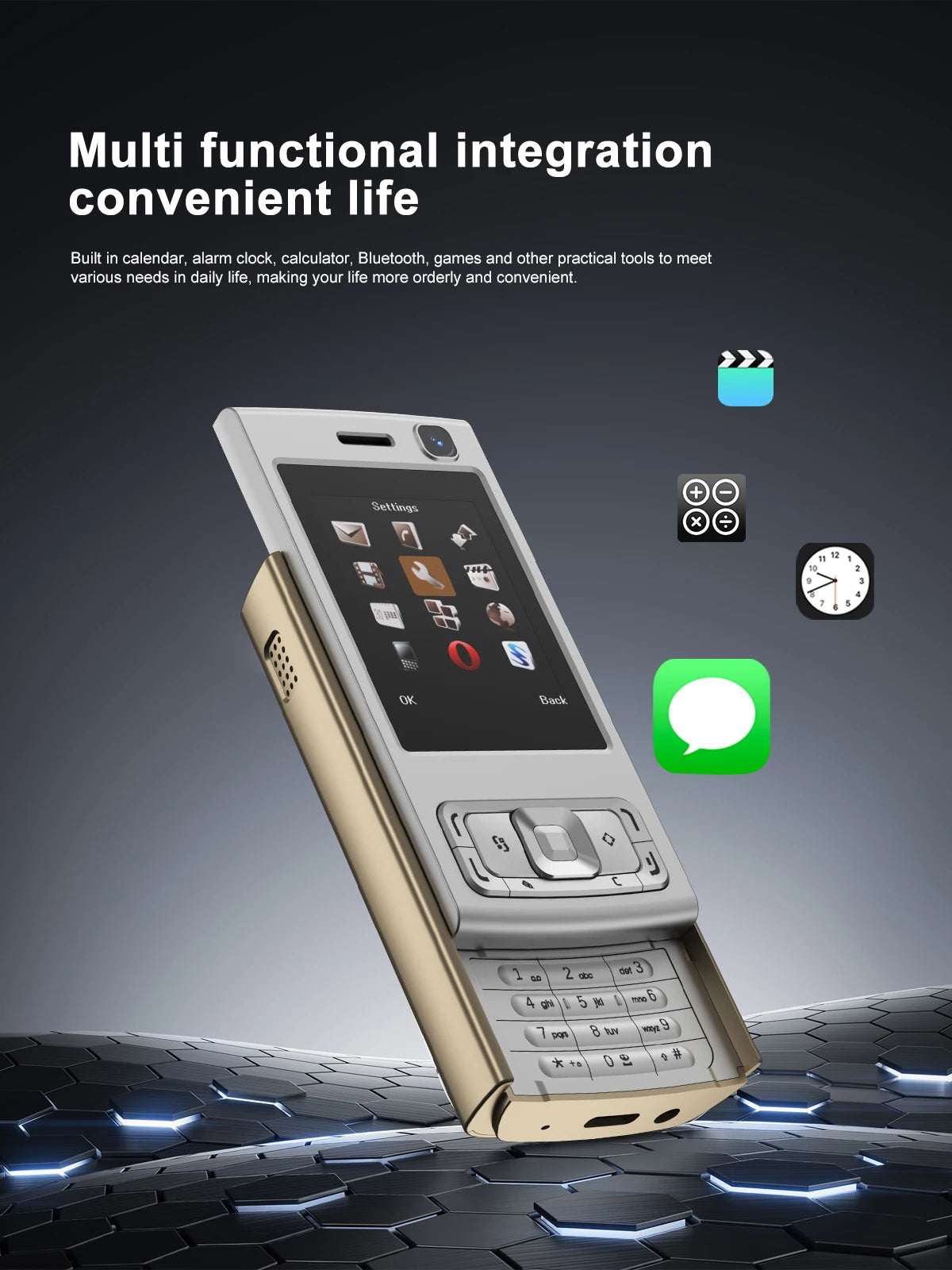 SERVO N95 PRO 2G GSM Slide Screen Mini Mobile Phone Magic Voice Call Recording MP3/MP4 Player Blacklist Small Cellphone FM Radio