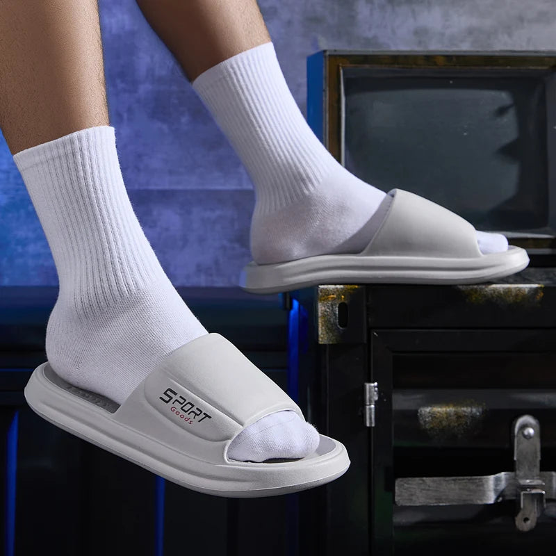 Big Size Summer Slippers Men Women EVA Soft Bottom Indoor Home Slides Sandals Light Beach Shoes Male Slippers Flip Flops