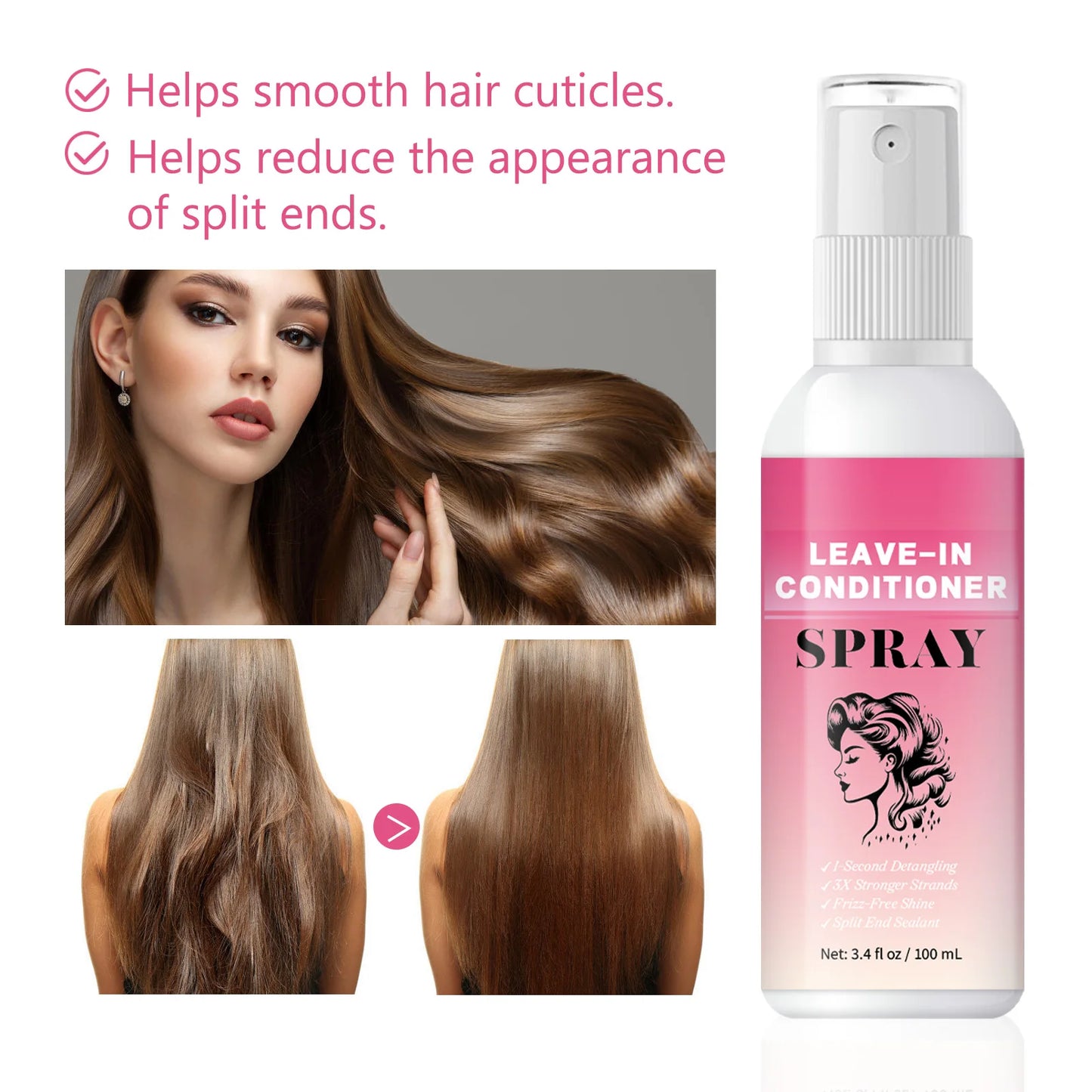 Hair Care Deep Repair Conditioning  for Hair Heat Protector Serum Protect Hair From UV Damaged Moisturizing Hair-Care