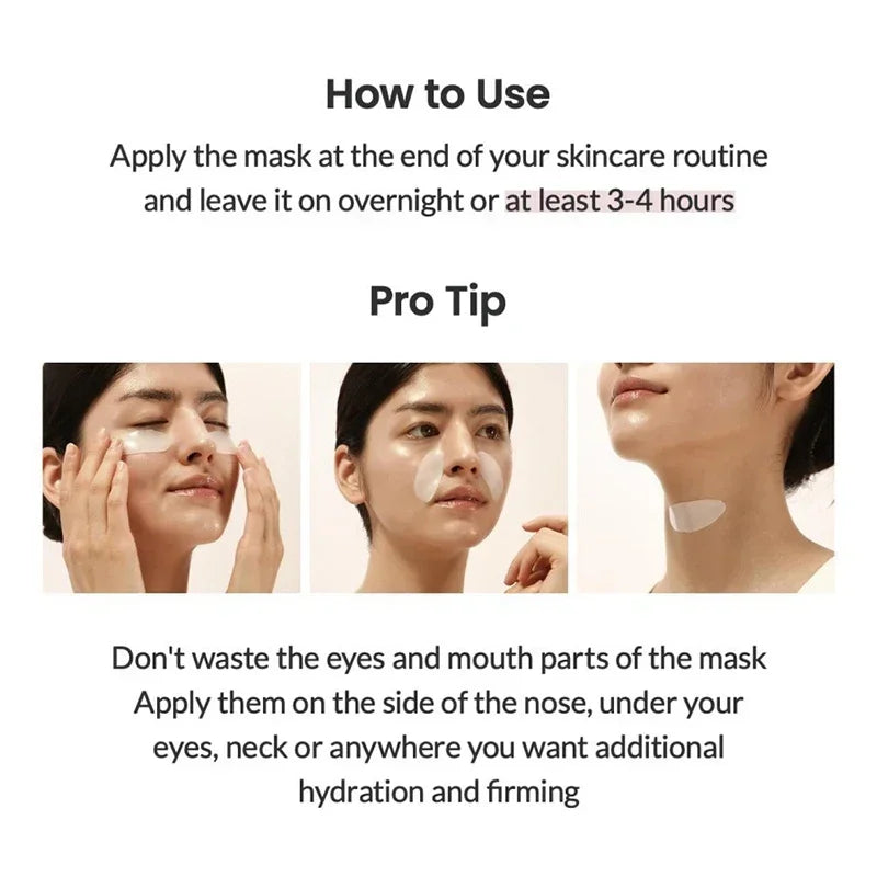 20/10/5/1PC Bio Collagen Face Mask Shrink Deep Hydrating Overnight Mask Moisturizing Refreshing Brightening Face Skin Care