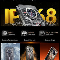 Rugged Smartphone 5G Cubot KingKong 11, 10200mAh Battery, Dimensity 7025, 6nm, 2.5GHz, 32GB RAM(16+16), 256GB ROM,108MP Camera