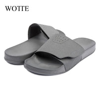 New Men Thick Bottom Slippers Platform Bathroom Slides Non Slip Trend Designer Shoes Female Beach Shoes Flip Flops Men Sandals