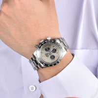 39.3mm VK63 Men's watch Arabian Dial customized Men's watch Luxury Quartz watch man VK63 Sport Chronograph Sapphire Glass watch