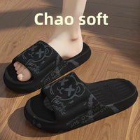 Anti-Odor Men's Slippers Summer Bathroom Couples Indoor Outdoor Wearable Non-Slip Durable Cold Slippers Women's Slippers