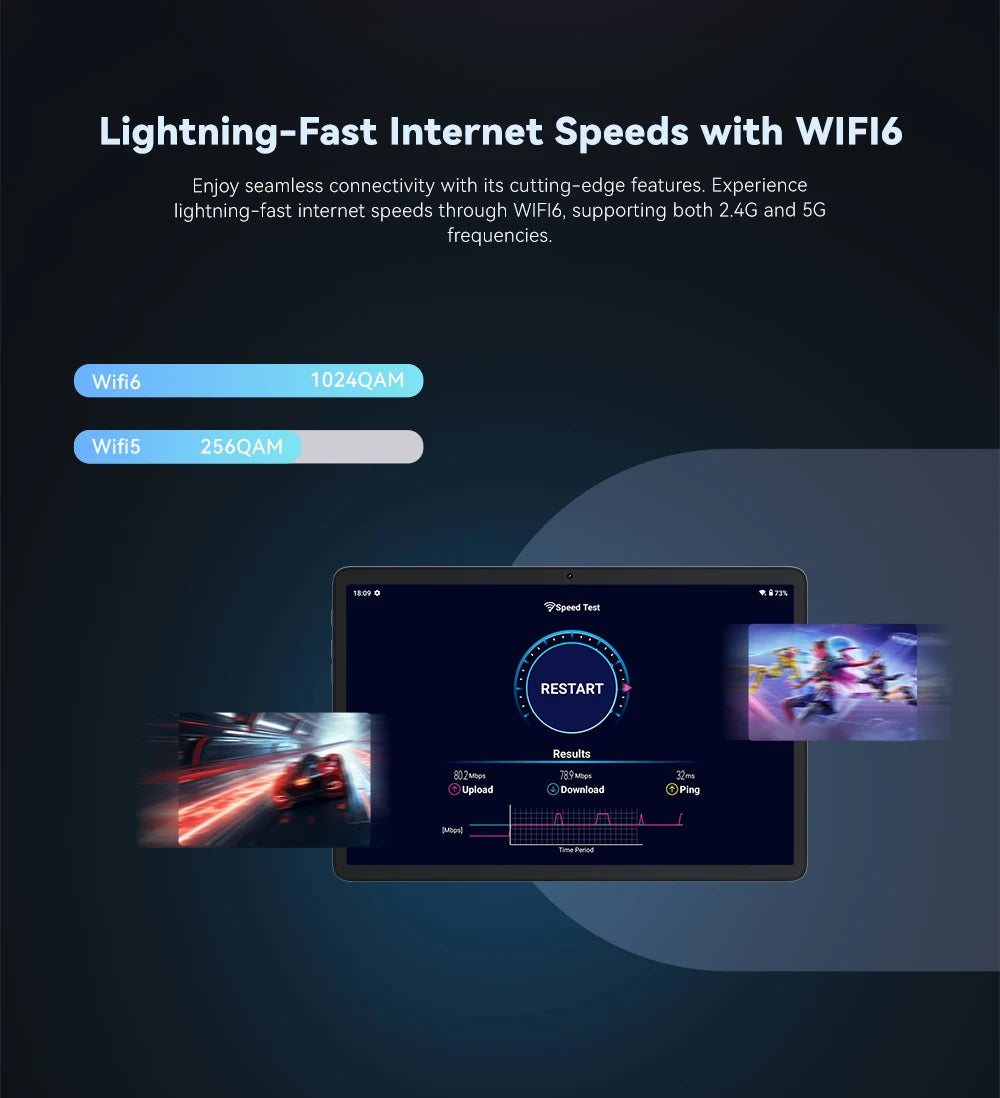 Cubot TAB 60, 2024 New Android Tablet, Octa-Core, 8GB RAM (4GB+4GB), 128GB ROM, 10.1-Inch HD+ Screen, 6000mAh, OTG, WiFi 6