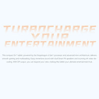 Alldocube iPlay 60 Mini Turbo 8.4" 8+128GB Tablet Android 14 Snapdragon Power Dual Speakers 4k Video Decoding 5500mAh