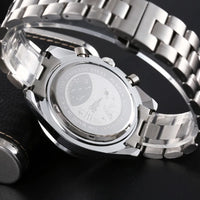 PLADEN New Arrival Luxury Watch For Men Fashion Stainless Steel Chronograph Quartz Wristwatch Business Sport Waterproof Watches