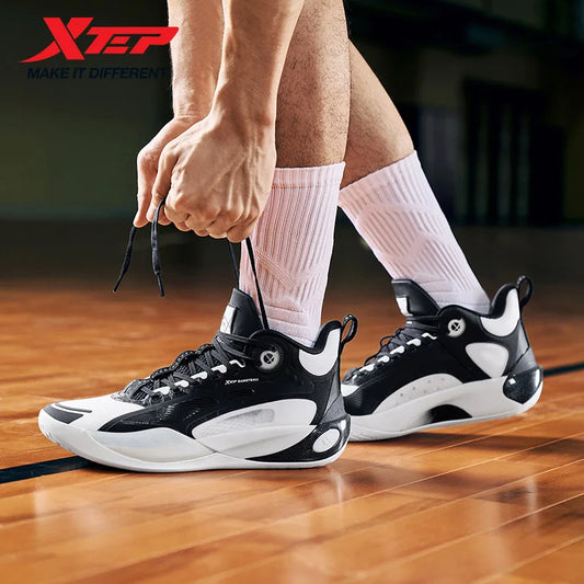 Xtep Basketball Shoes Men's 2025 Summer Wear-resistant Breathable Stability Elastic Lightweight Sneakers For Male 875319120003