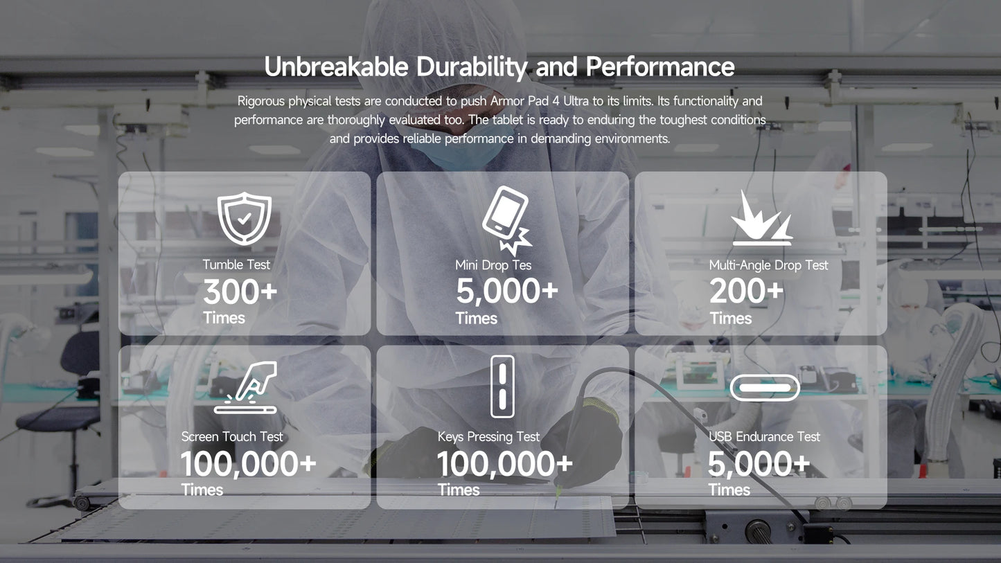 5G Rugged Tablet Ulefone Armor Pad 4 Ultra IP68/IP69K LED Light 11800mAh Battery,fast charging 16GB+256GB 50MP