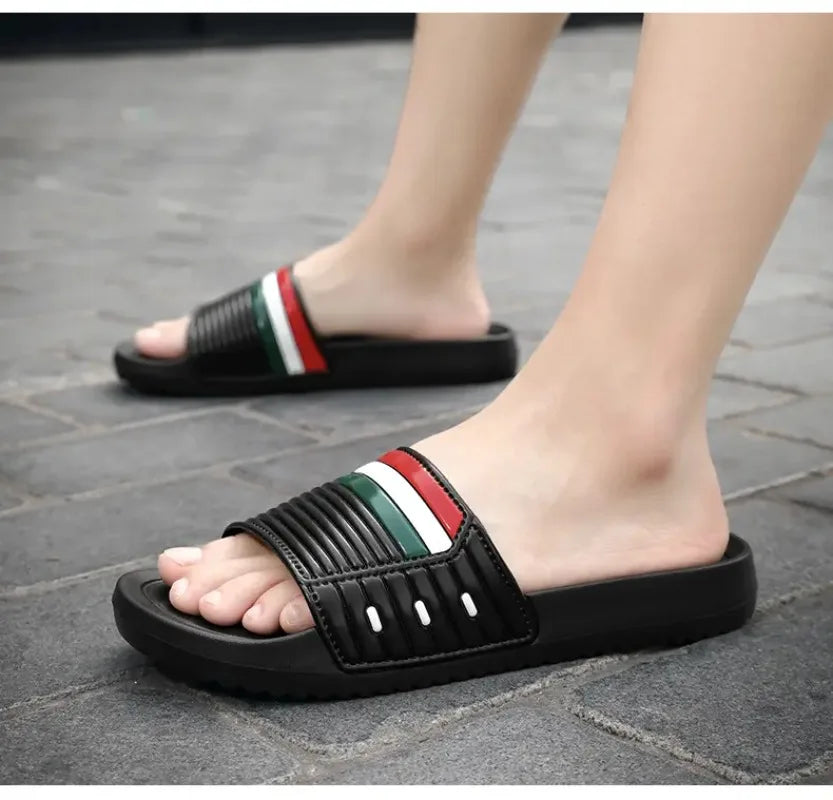 Summer Men's Trend Slides Man Shoes Non-slip Casual Slippers Indoor Outdoor EVA Sandals Beach Garden Sandals Big Size46 47 48