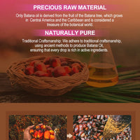 100% Pure Batana Oil From Honduras Natural Batana Butter For Hair Growth Alopecia Areata Hair Loss Treatment For Men & Women