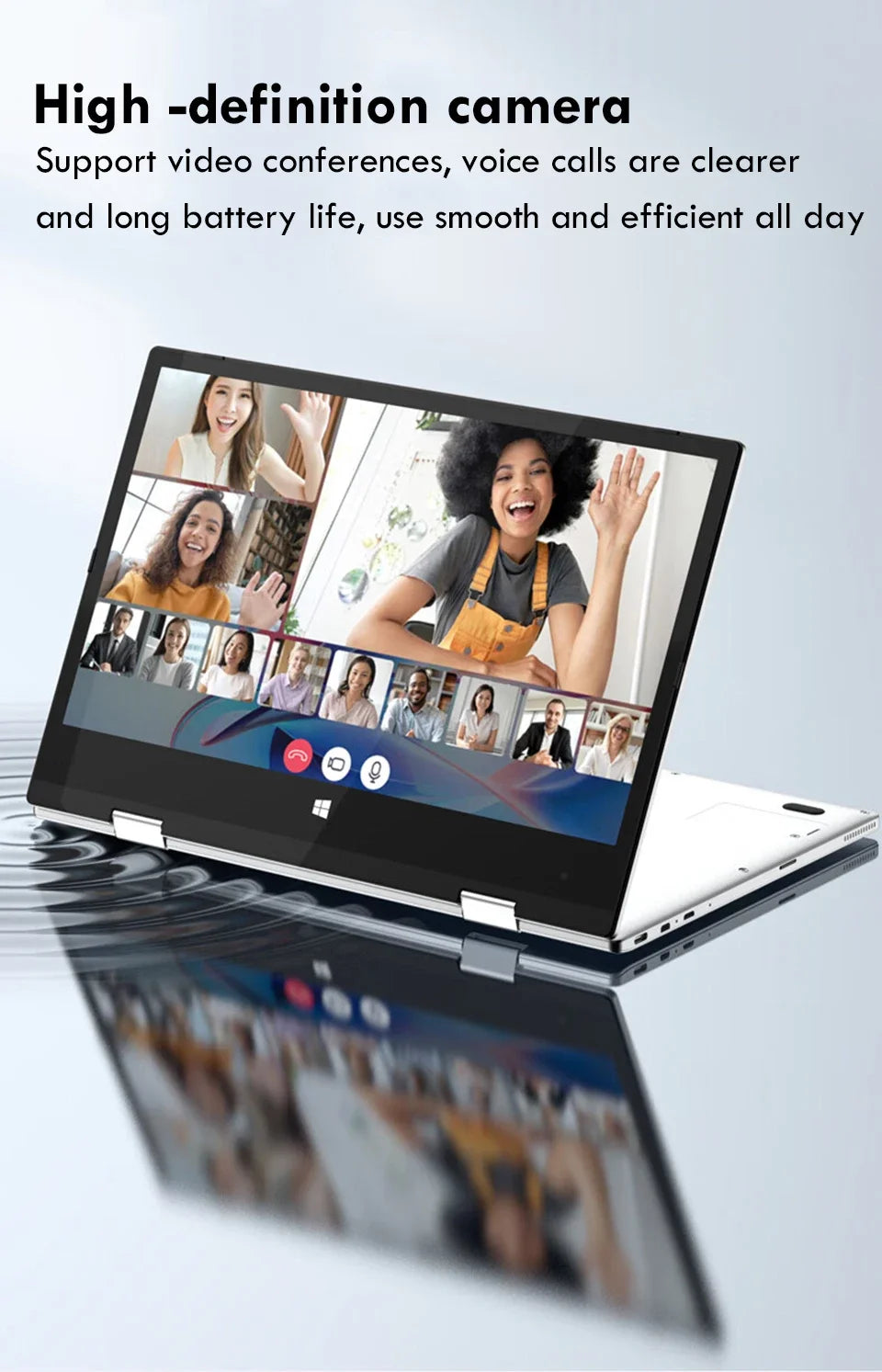 2 in 1 mini Laptop Computer Portable Touch Screen 11.6" Intel N4020 8GB 512GB Windows 11 Pro Office Learning Tablet PC Notebook