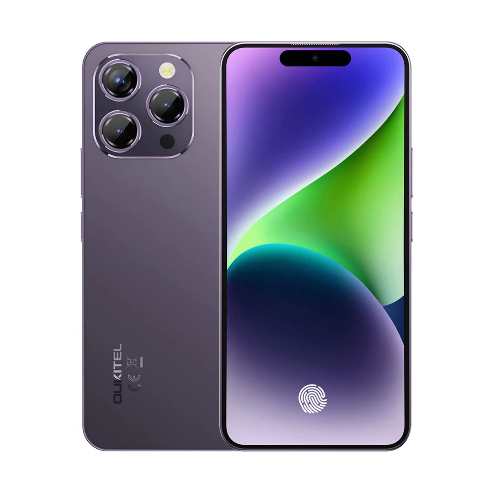 OUKITEL P1 Smartphone Global Version 6.7'' 120Hz AMOLED Display 8GB 256GB MTK Helio G99 50MP Main Camera 5150mAh NFC Cellphone