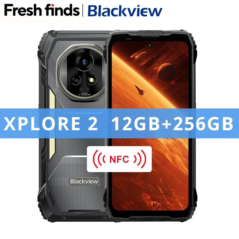 【World premiere】Blackview XPLORE 2 Rugged Phone 5G 6.73” 3.2K AMOLED Display 20000mAh MediaTek Dimensity 8300 120W Charger