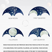 Sugess Moonphase Watch of Men 40mm Automatic Mechanical Wristwatches Origin ST2528 Movement Stainless Steel Blue Sandstone Dials