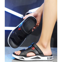 Summer Eva Sandals for Men Fashion Slippers Indoor Lightweight Soft Anti-slip Flats Men's Sandals Outdoor Beach Open-toe Sandals