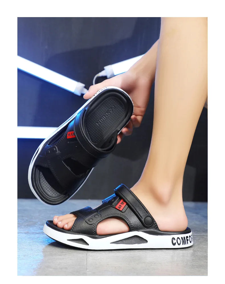 Summer Eva Sandals for Men Fashion Slippers Indoor Lightweight Soft Anti-slip Flats Men's Sandals Outdoor Beach Open-toe Sandals