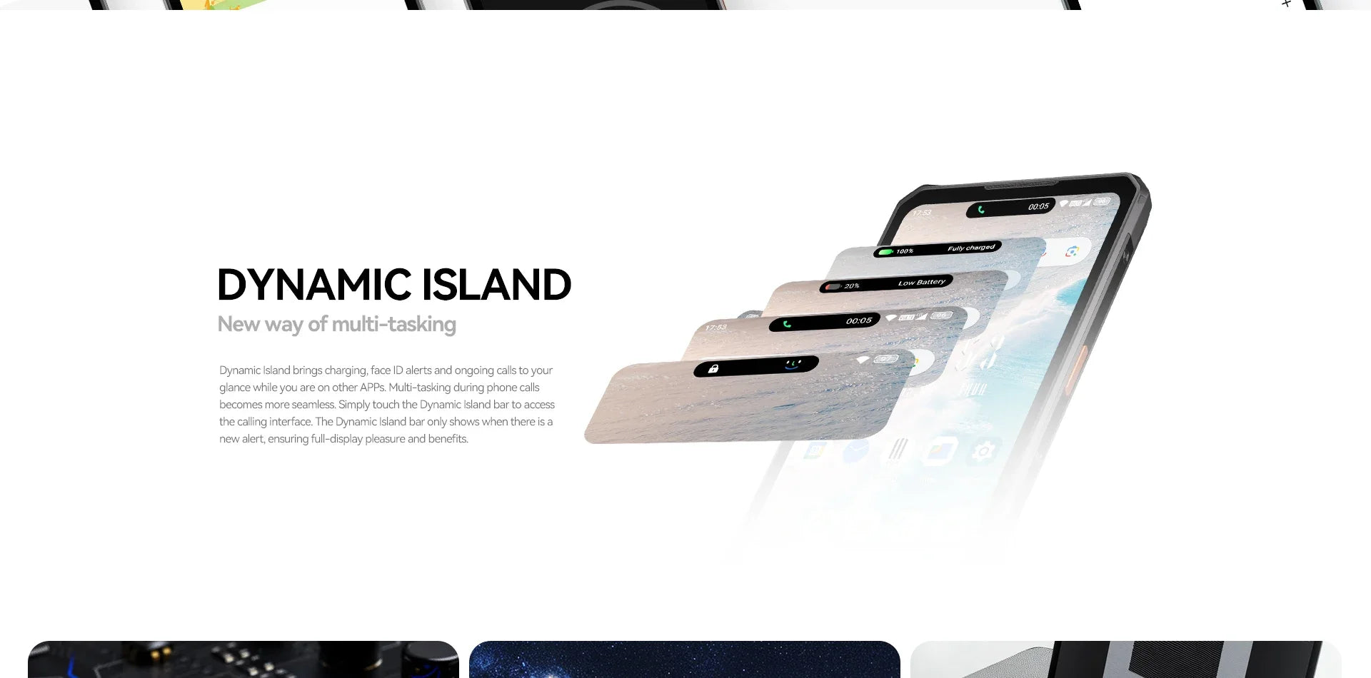 IIIF150 Air3S Rugged Smartphone Phone 6.6" 16GB(4+12) 128GB 16MP Camera Telephone Portable 5500mAh Android 14 NFC Call Phone