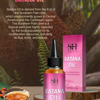 100% Pure Batana Oil From Honduras Natural Batana Butter For Hair Growth Alopecia Areata Hair Loss Treatment For Men & Women